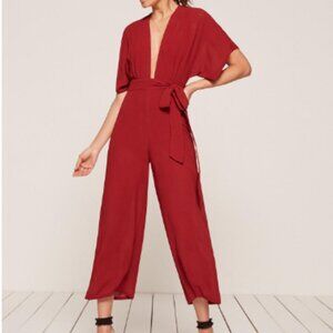 Reformation Red Jumpsuit Size 2